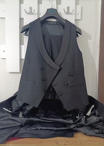 Diğer Siyah Notch Yaka Regular Fit Damatlık Takım
