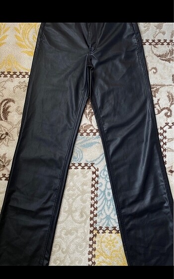 Zara yüksel bel Xs suni deri pantolon