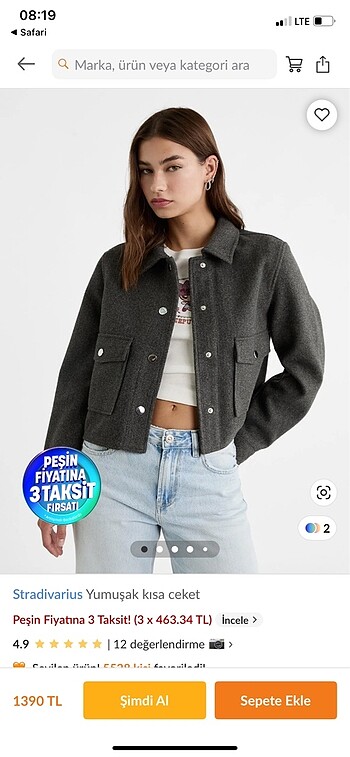 Stradivarius Stradivarius yumuşak ceket