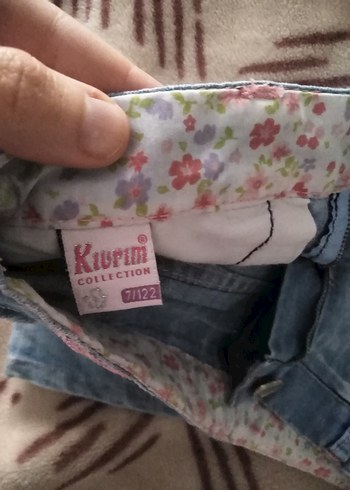 Nakışlı cok Tarz cocuk kot etek - Görsel 2