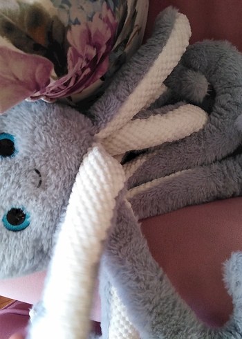 Gri Peluş Ahtapot Oyuncak uyku arkadası - Görsel 2