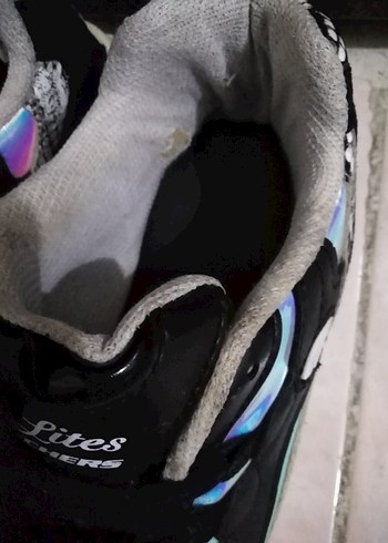 Yılan Desenli Siyah Spor Ayakkabısı - Görsel 3