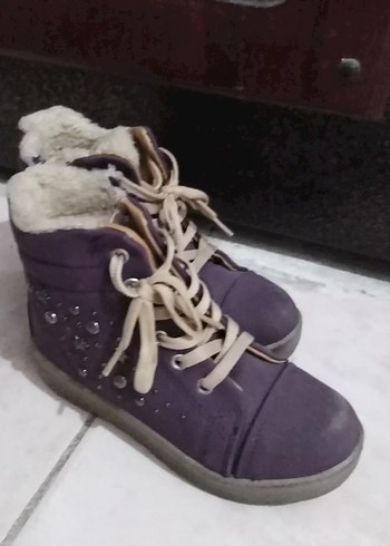 Mor ici Kürklü Bot tertemiz sorunsuz sadece silineck su GecirmeZ - Görsel 3