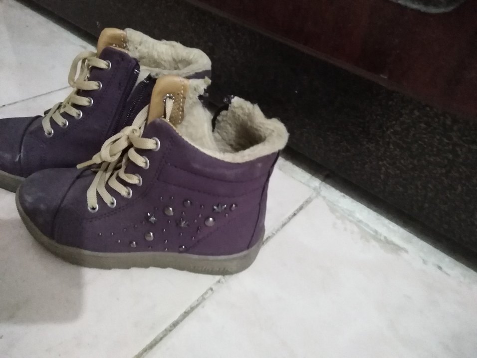 Mor ici Kürklü Bot tertemiz sorunsuz sadece silineck su GecirmeZ - Görsel 2