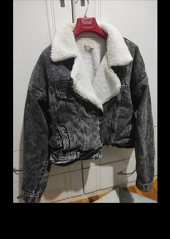 İçi yunlu mavi mont - Görsel 5