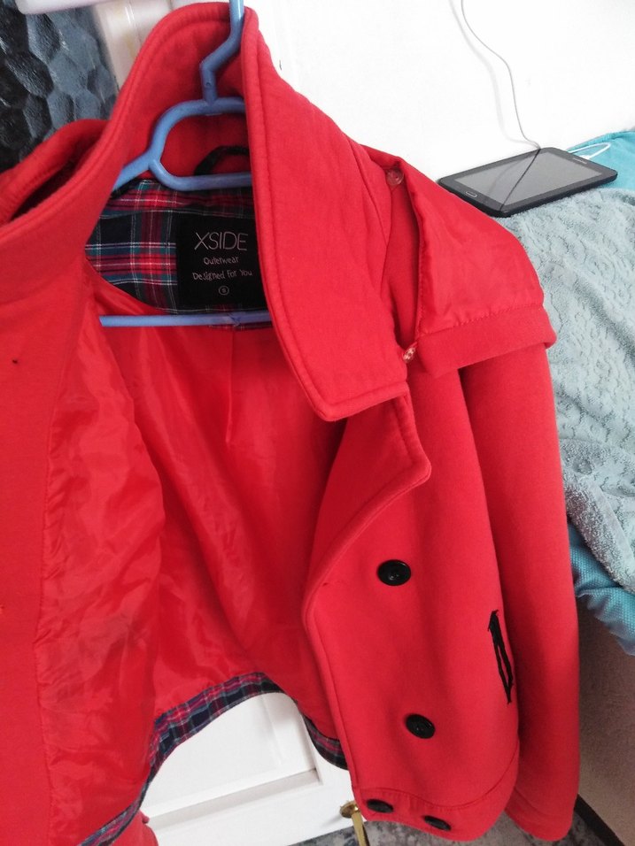 Kırmızı kısa Kaban tertemiz - Görsel 3