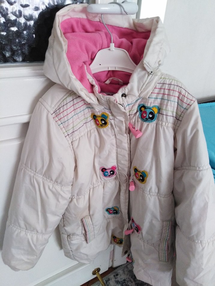 Icı yun kalın usutmez Kız Çocuk Montu - Görsel 2