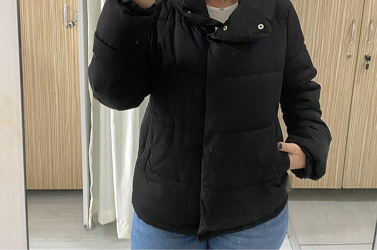 m Beden siyah Renk Stradivarius Siyah Kaban