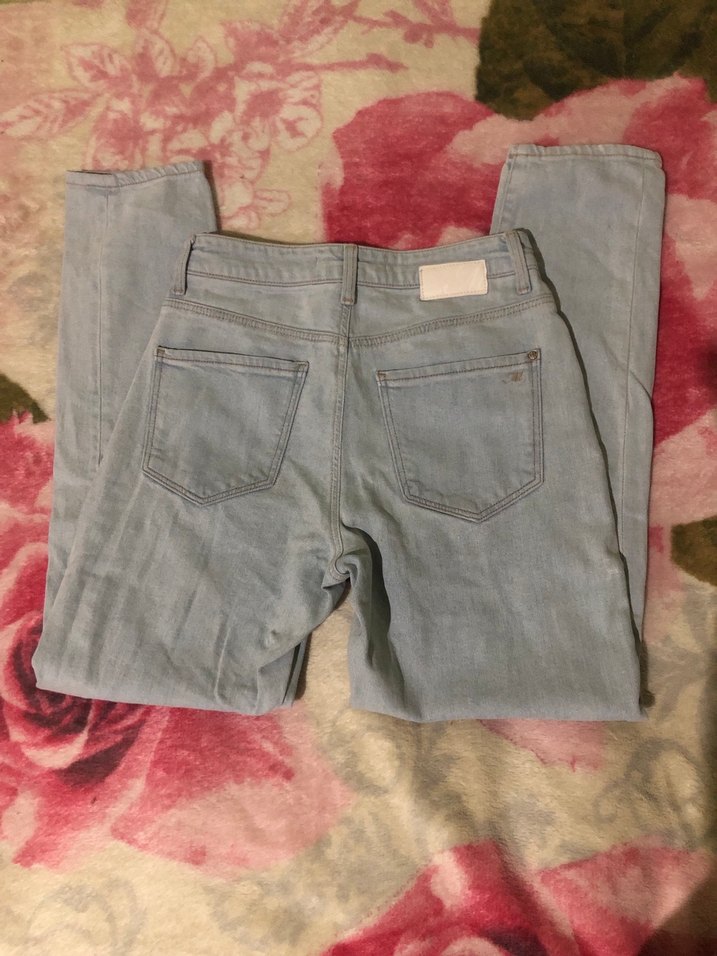 Kadın mavi jeans Kot Pantolon - Görsel 2