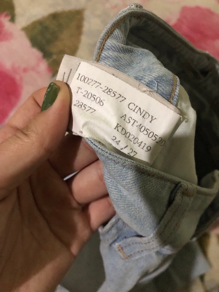 Kadın mavi jeans Kot Pantolon - Görsel 3