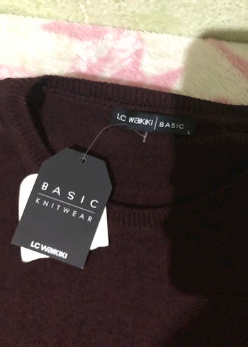 Bordo Uzun Kollu Kadın Kazak - Görsel 2