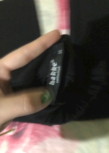 Siyah Kadın Kumaş Pantolon Midi Boy - Görsel 3