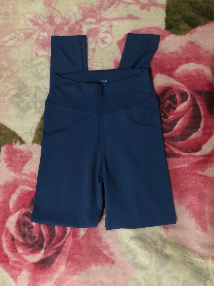 Kadın Mavi Mini Spor Tayt oysho - Görsel 2