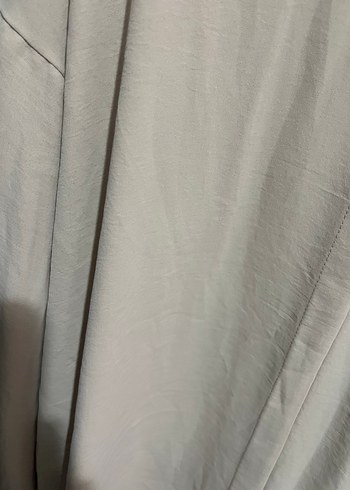 Bej Kadın Keten Gömlek Uzun Kollu - Görsel 2