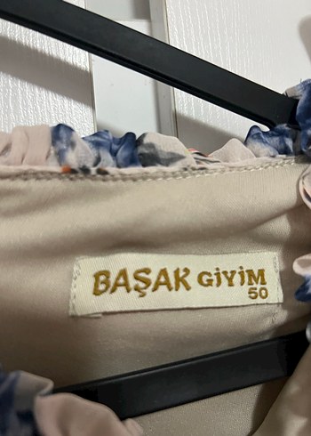 Bej Çiçek Desenli Uzun Kollu Bohem Elbise - Görsel 3