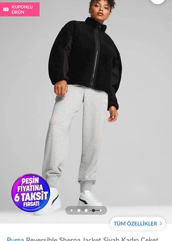 Puma Puma Siyah Kadın Peluş Ceket