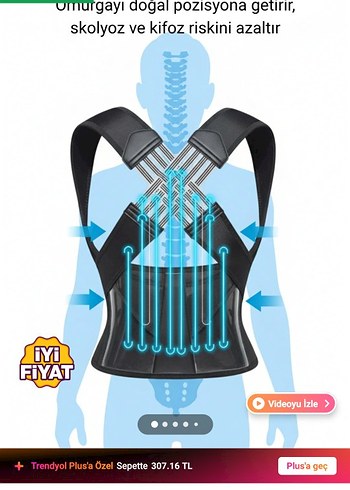 Ayarlanabilir Siyah Duruş Korsesi - Görsel 5