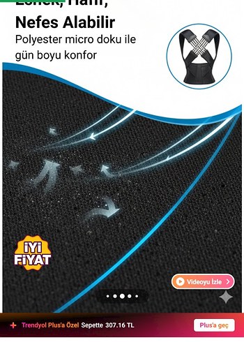 Ayarlanabilir Siyah Duruş Korsesi - Görsel 3