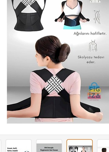Ayarlanabilir Siyah Duruş Korsesi - Görsel 2