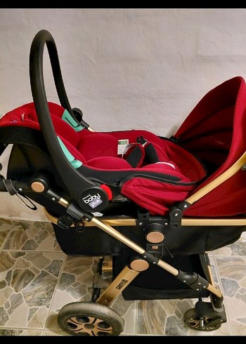 Kırmızı Bebek Arabası travel sistem - Görsel 2