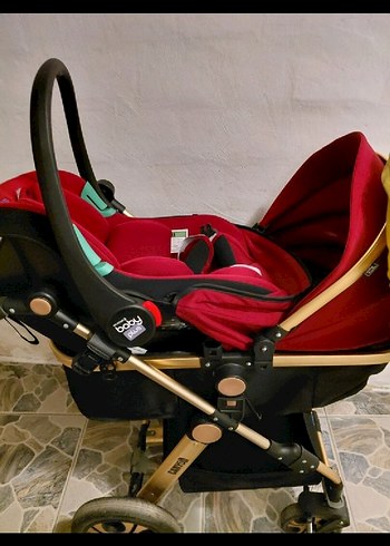 Kırmızı Bebek Arabası travel sistem - Görsel 3