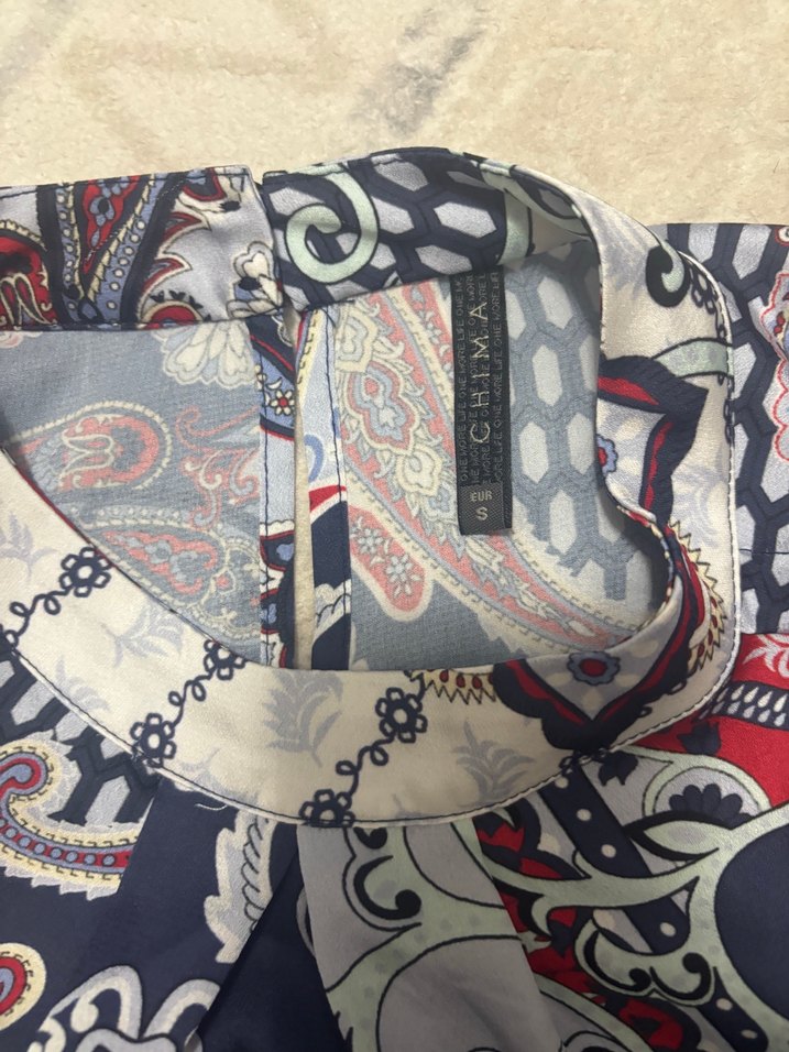 Dantelli Bohem Desenli Kolsuz Bluz - Görsel 2