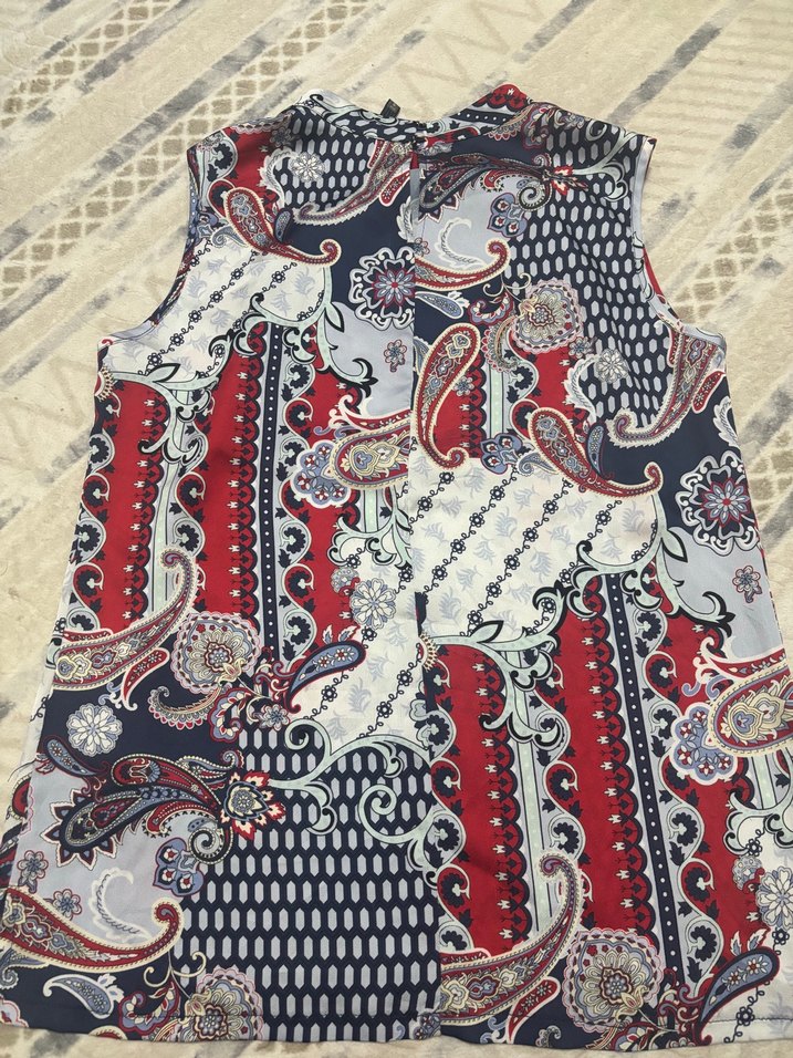 Dantelli Bohem Desenli Kolsuz Bluz - Görsel 3