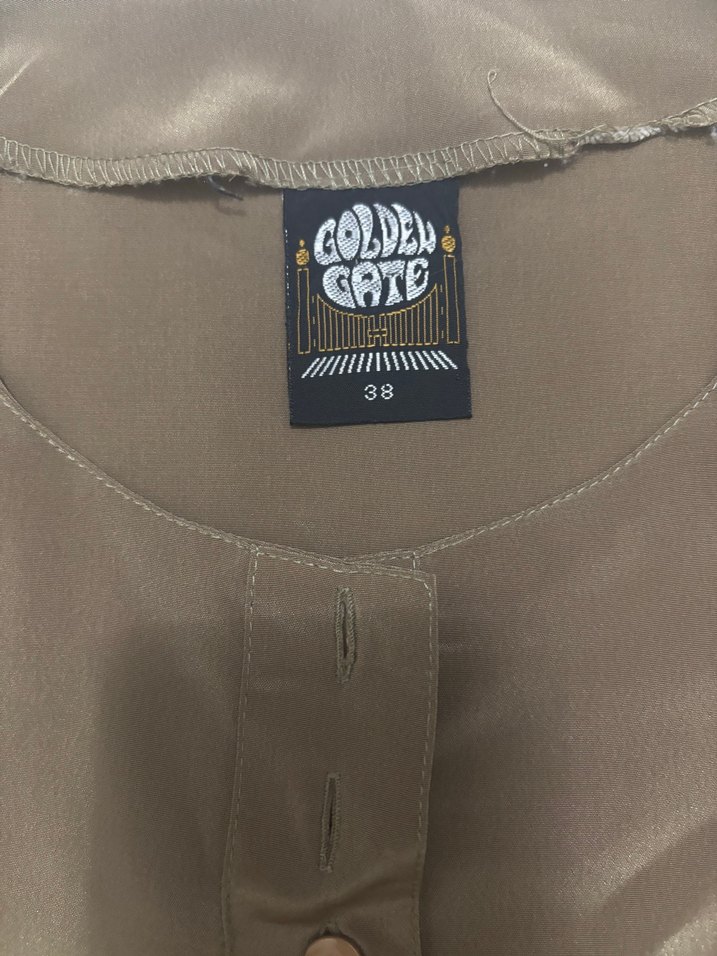 Kadın Kahverengi Kısa Kollu Salaş Tişört - Görsel 2