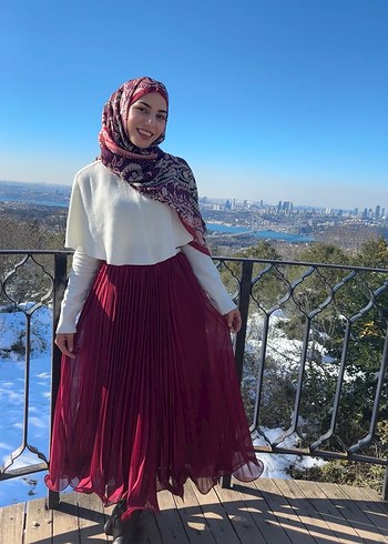 Diğer Bordo etek