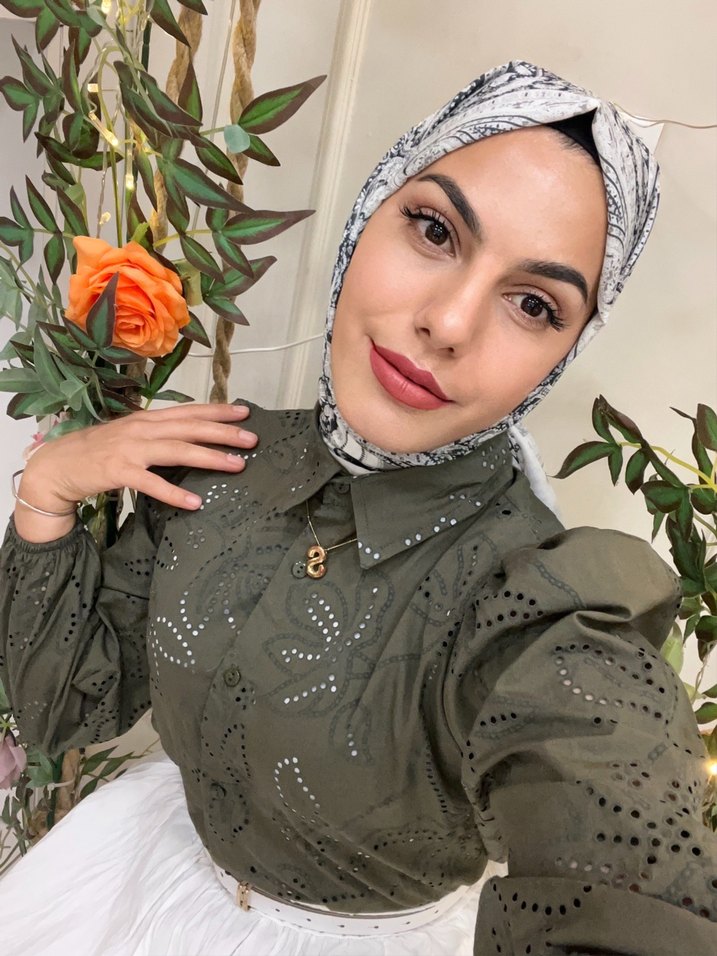 Haki yeşili Gömlek - Görsel 3