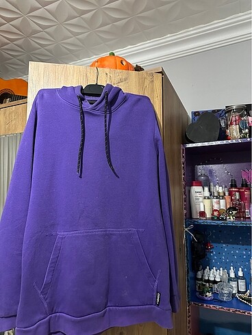 s Beden mor Renk Bershka mor sweatshirt