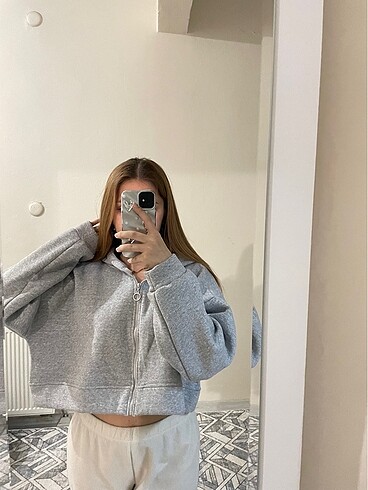 Crop hırka