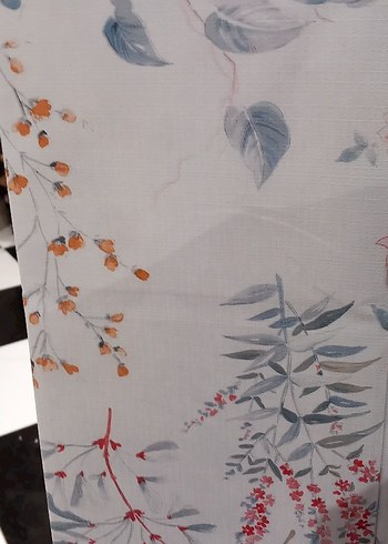 Bohem Pastel Desenli Beyaz Masa Örtüsü 100×145 39×50 - Görsel 2