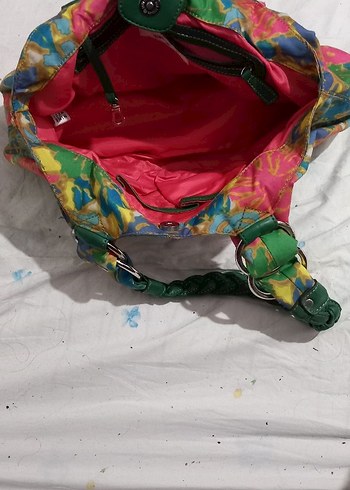 Renkli Bağcıklı Bohem Kadın Çanta - Görsel 2