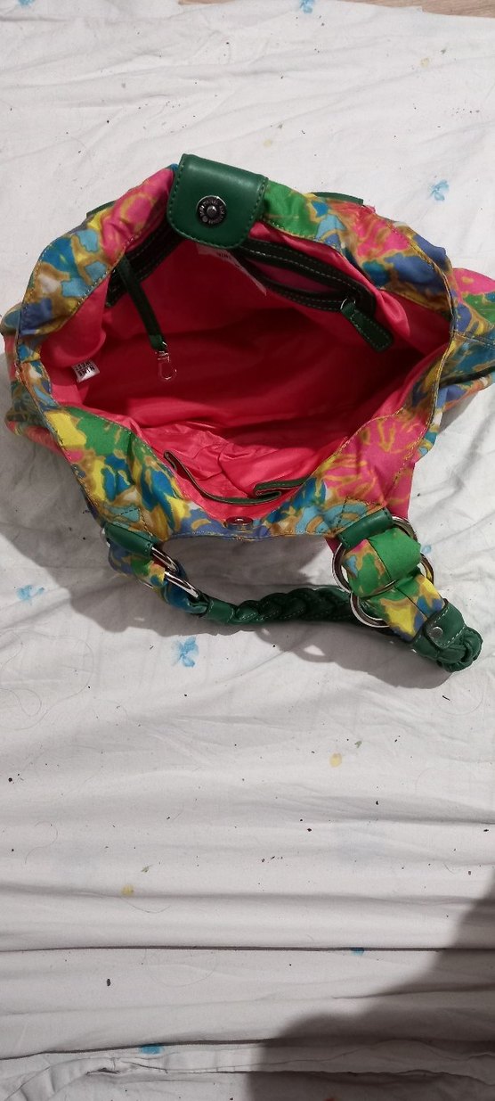 Renkli Bağcıklı Bohem Kadın Çanta - Görsel 2