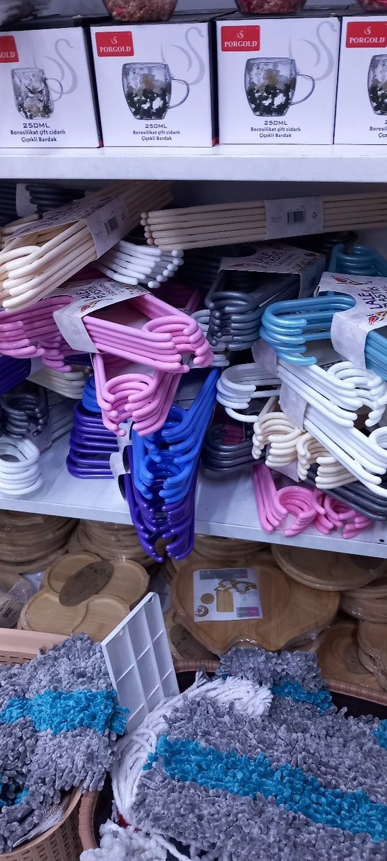 Lale Kristal Mavi Plastik Askı - Görsel 2