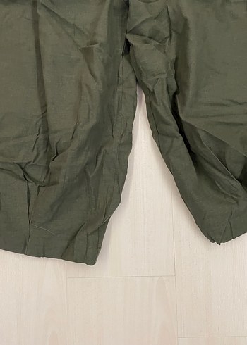 44 Beden haki Renk Kadın Keten Bohem Şalvar