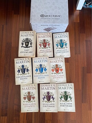 game of thrones kitap seti
