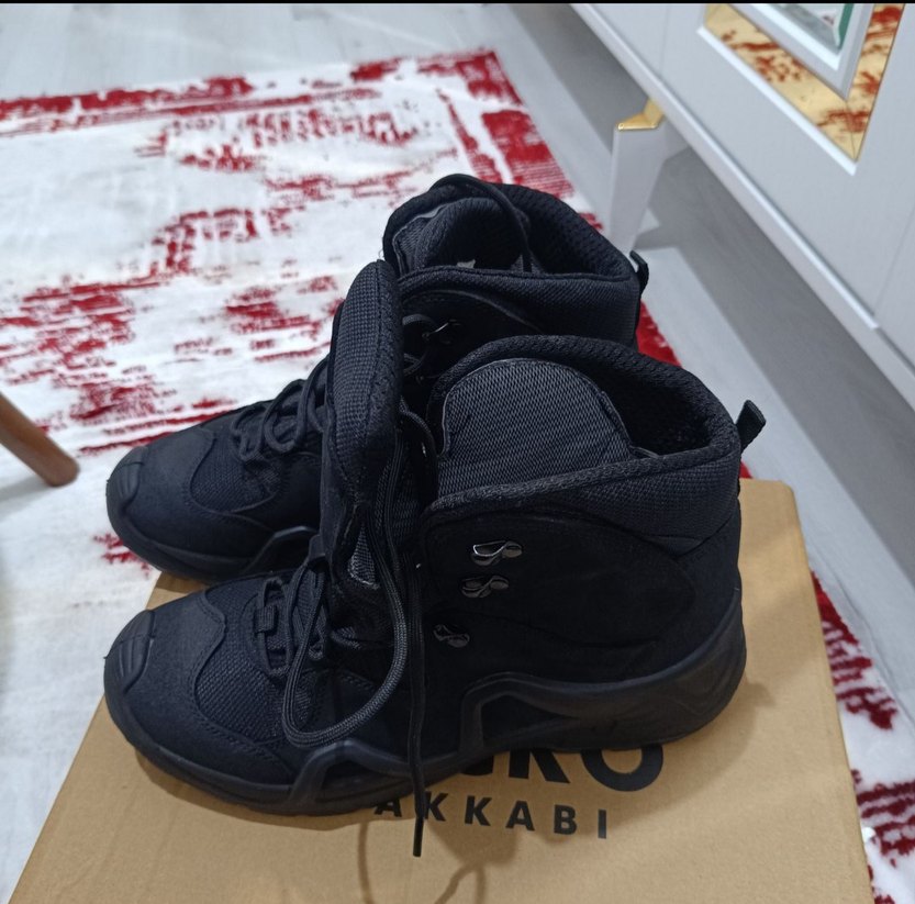 Siyah Kamuflaj Desenli Bağcıklı Erkek Bot - Görsel 2