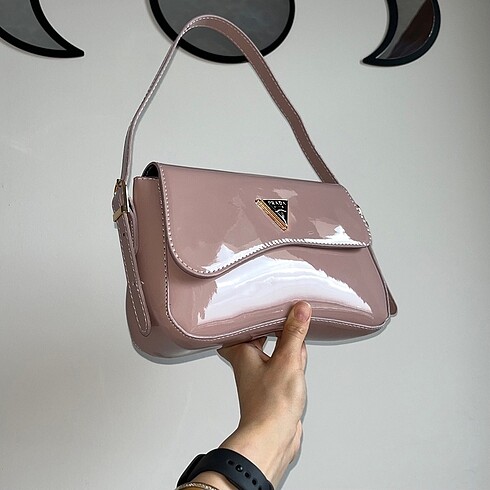 Prada toz pembe çanta