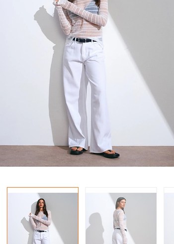 Dilvin beyaz jeans