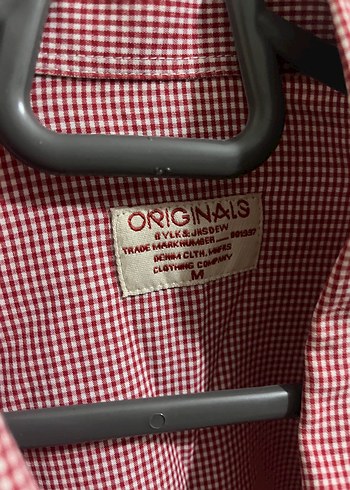 m Beden Kareli Bordo Düğmeli Uzun Kollu Erkek Gömlek