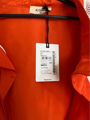 xl Beden Kayra paraşüt ceket