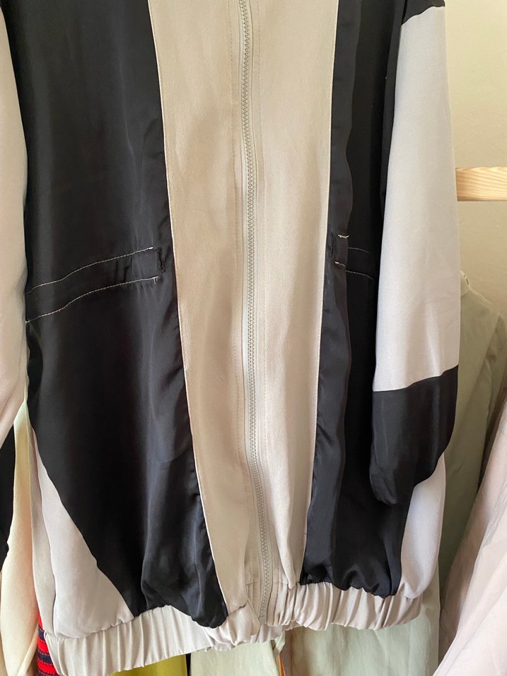 Gri Siyah Kadın Midi Ceket Avelier marka - Görsel 3