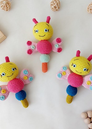 Amigurumi Kelebek Çıngırak
