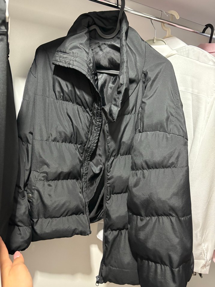 Düğmeli siyah kadın ceket - Görsel 2