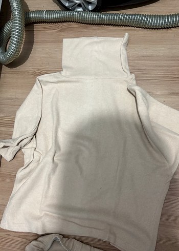 Bej Yüksek Yaka Kadın Eşofman Takımı - Görsel 2