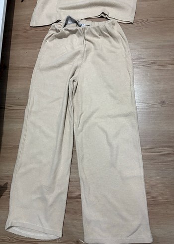 Bej Yüksek Yaka Kadın Eşofman Takımı - Görsel 3