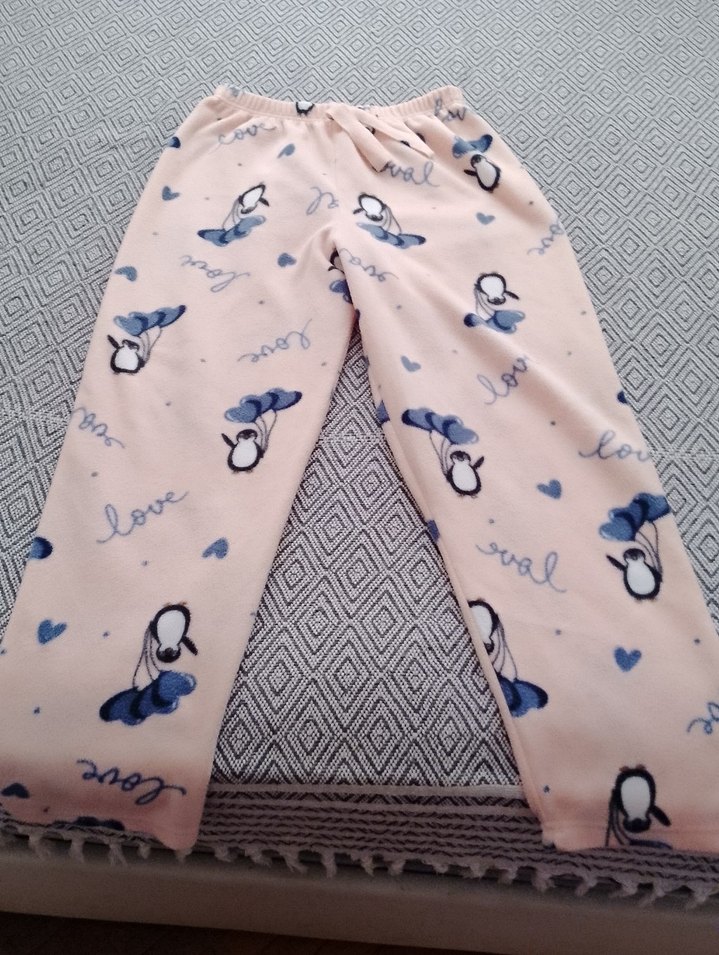 Bayan kalın pumuklu alt eşofman - Görsel 2