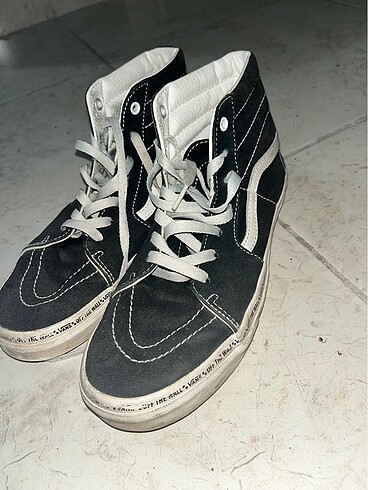 38,5 Beden siyah Renk unisex vans ayakkabı